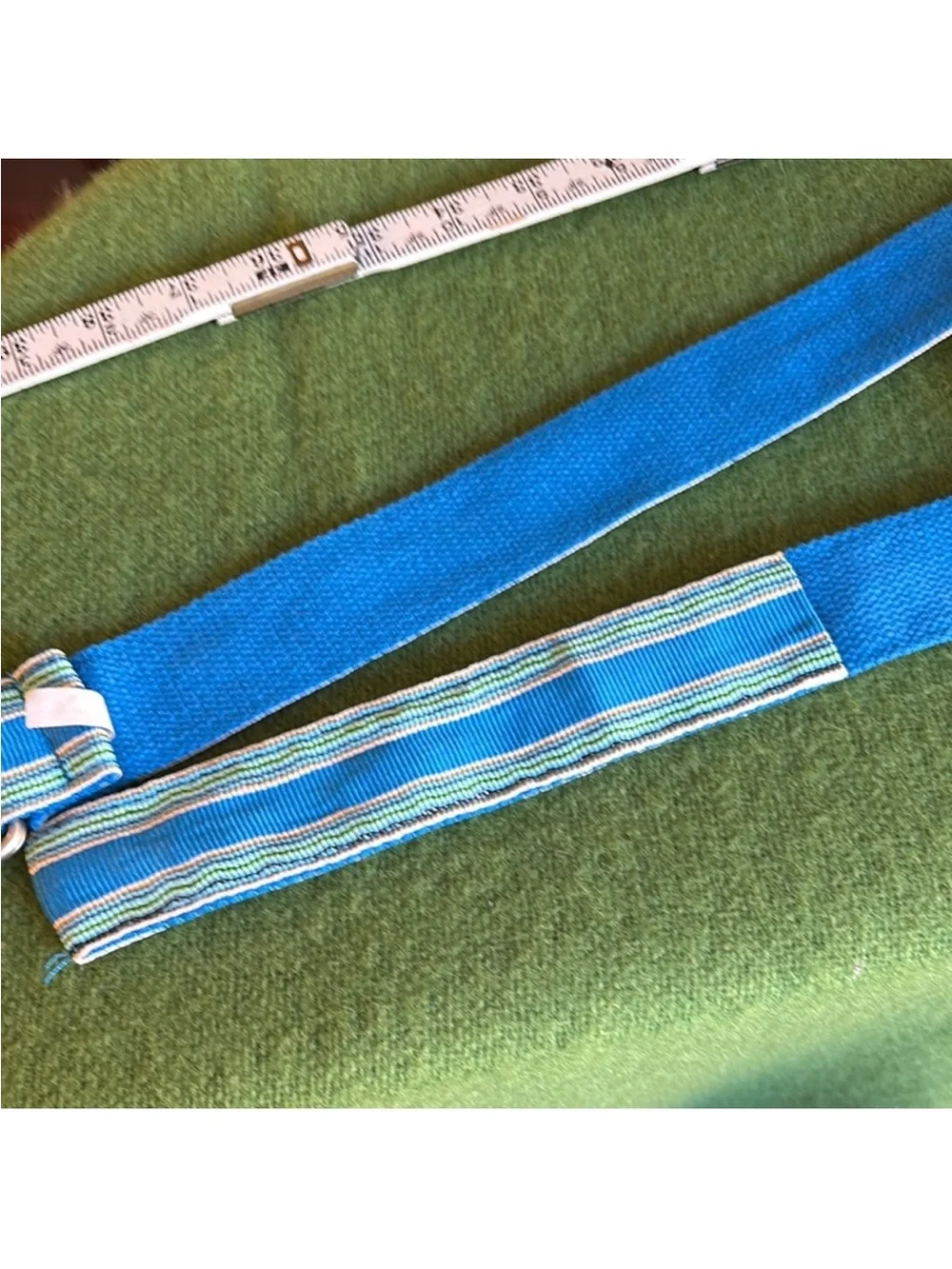 Preppy blue ribbon belt